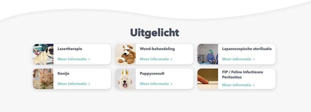 Dierenkliniek Tiel-Drumpt: Nieuwe homepage op de website