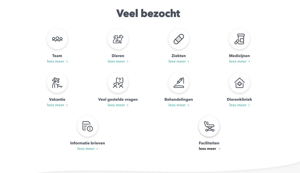 Dierenkliniek Tiel-Drumpt: Nieuwe homepage op de website