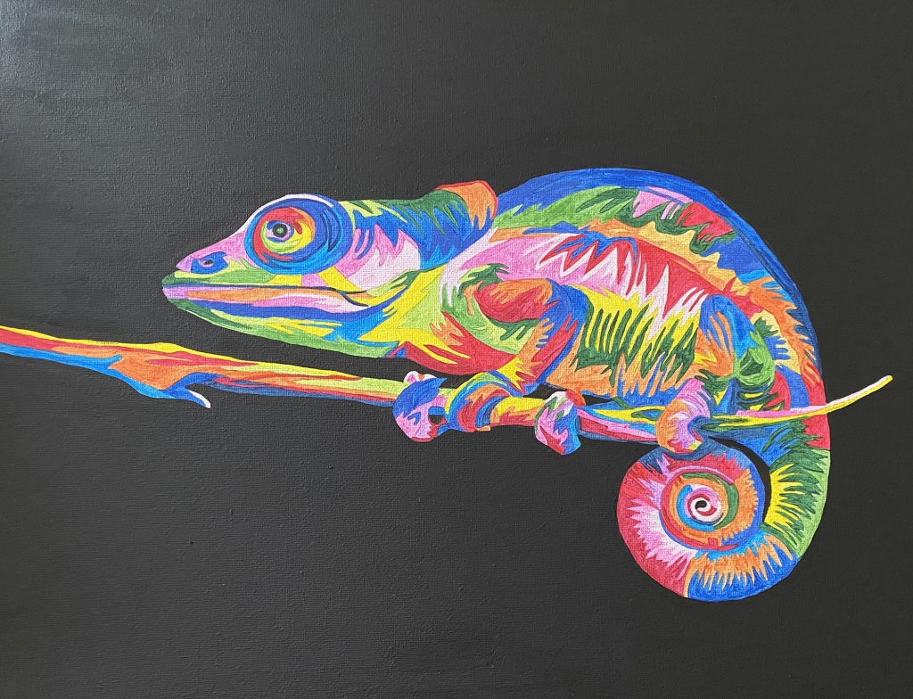 Dierenkliniek Tiel-Drumpt: team, paraveterinair Lotte heeft als hobby schilderen.